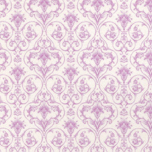 1:12, 1" Scale Dollhouse Miniature Wallpaper Pink Damask (3 sheets)