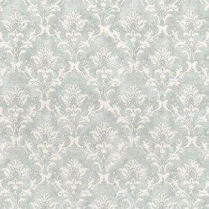 1:12, 1" Scale Dollhouse Miniature Wallpaper Green Damask (3 sheets)