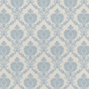 1:12, 1" Scale Dollhouse Miniature Wallpaper Blue Damask (3 sheets)
