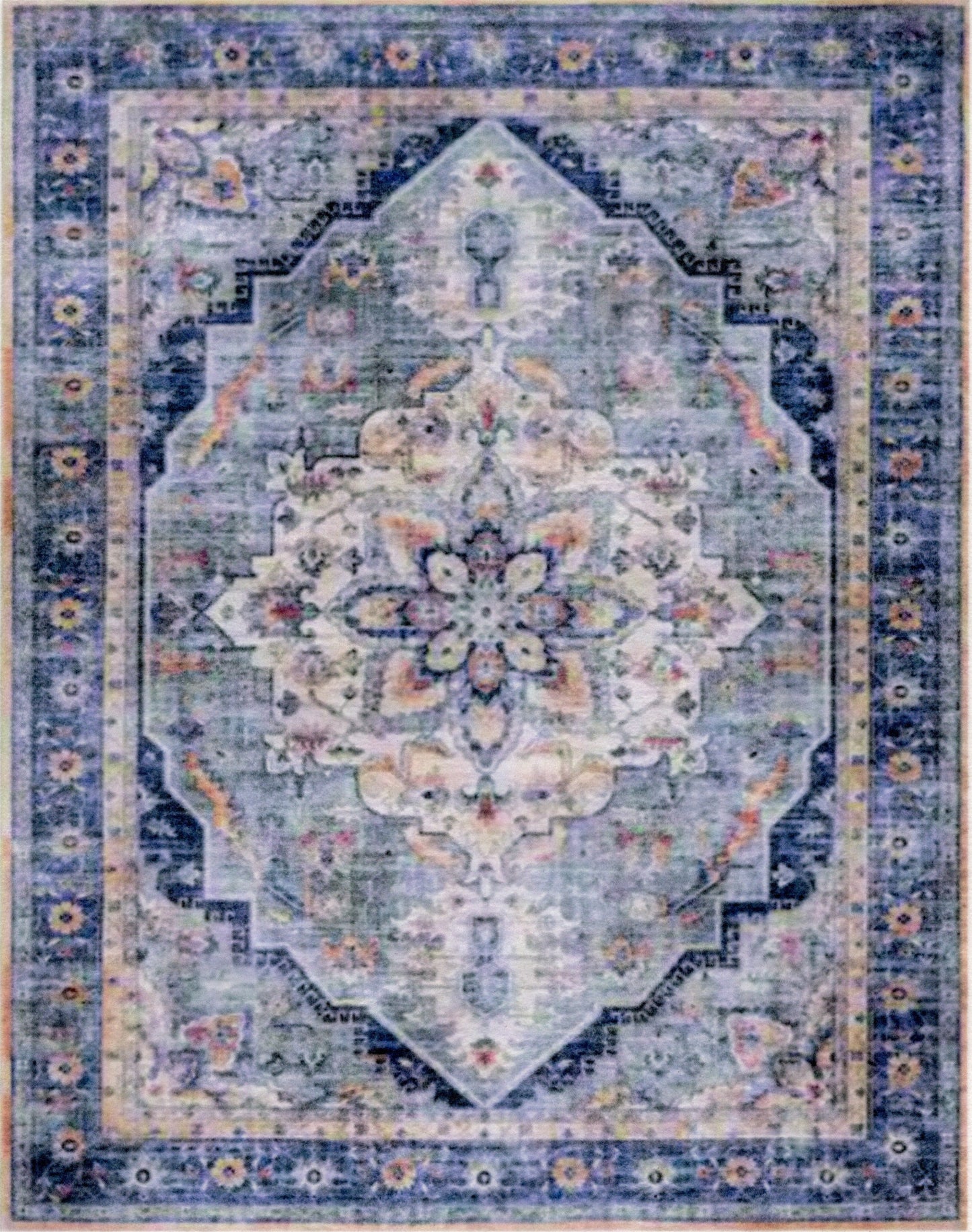1:12, 1" Scale Dollhouse Miniature Area Rug 7-1/2" x 9-1/2"
