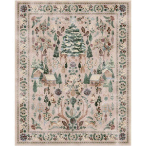 1:12, 1" Scale Dollhouse Miniature Area Rug 7-3/8" x 9-3/8"