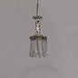 1:48, 1/4" Scale Dollhouse Miniature Light 3V Small Crystal Chandelier