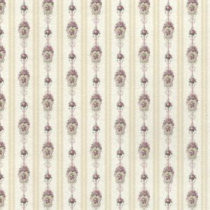 1:48, 1/4" Scale Dollhouse Miniature Wallpaper Pink & Beige Stripe