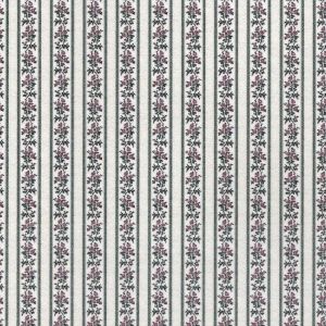 1:48, 1/4" Scale Dollhouse Miniature Wallpaper Multi-Color Floral Stripe