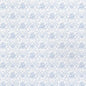 1:48, 1/4" Scale Dollhouse Miniature Wallpaper Light Blue Floral and Ribbon