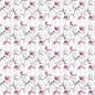 1:12 Scale Dollhouse Miniature Wallpaper Pink & Grey Floral (3 sheets)