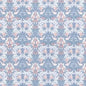 1:12 Scale Dollhouse Miniature Wallpaper Blue Floral (3 sheets)