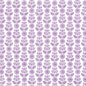 1:12 Scale Dollhouse Miniature Wallpaper Purple Floral Stripe (3 sheets)