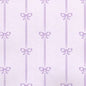 1:12 Scale Dollhouse Miniature Wallpaper Pink Bow Stripe (3 sheets)