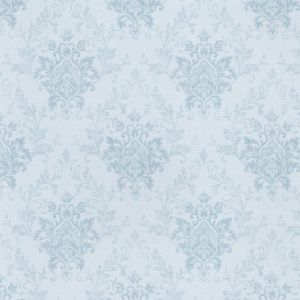 1:12 Scale Dollhouse Wallpaper Lt Blue Damask (3 sheets)