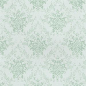1:12 Scale Dollhouse Wallpaper Lt Green Damask (3 sheets)