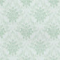 1:12 Scale Dollhouse Wallpaper Lt Green Damask (3 sheets)