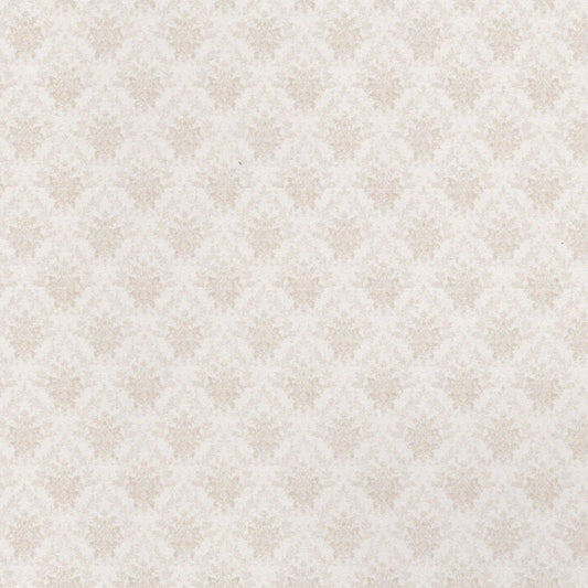 1:48 Scale Dollhouse Wallpaper Beige Damask
