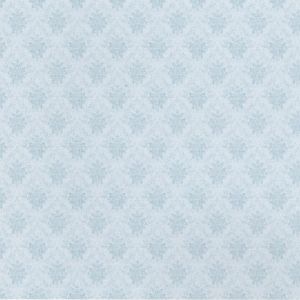 1:48 Scale Dollhouse Wallpaper Lt Blue Damask