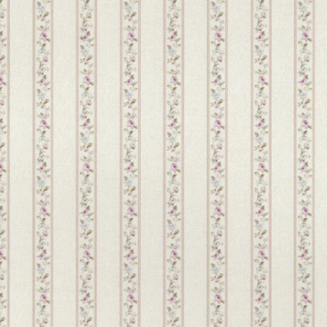 1:24, 1/2" Scale Dollhouse Miniature Wallpaper Beige Floral Stripe (3 SHEETS)
