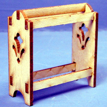 1:48, 1/4" Scale Dollhouse Miniature Furniture Kit Quilt Stand Q403B