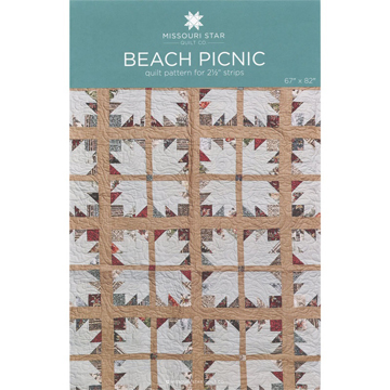 Beach Picnic Quilt Pattern for 2-1/2" strips