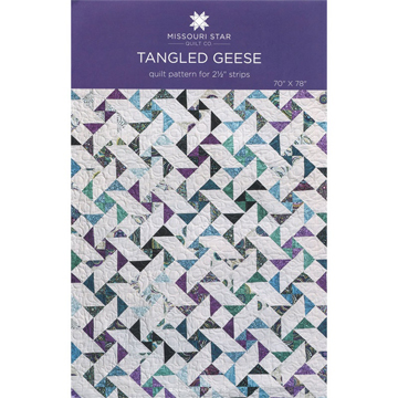 Tangled Geese Quilt Pattern for 2-1/2" Strips