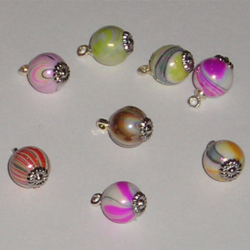 1:12, 1" Scale Dollhouse Miniature Christmas Ornaments 8mm Marble