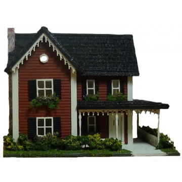 1:144 Scale Country Style Farm House Miniature Dollhouse Kit