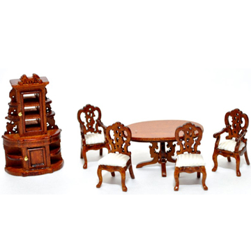 Details about   1:48 1/4" Scale Victorian Living Room Set Red & Gold Dollhouse Furniture 0002312