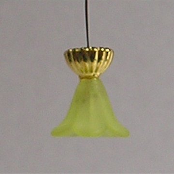 1:48, 1/4" Scale Dollhouse Miniature 3V Large Ceiling Mounted Light Fixture