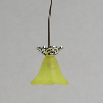 1:48, 1/4" Scale Dollhouse Miniature Light Ceiling Fixture Frosted Shade