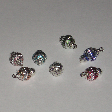 1:12, 1" Scale Dollhouse Miniature Christmas Diamond Cut Ornaments 8x16mm Assorted