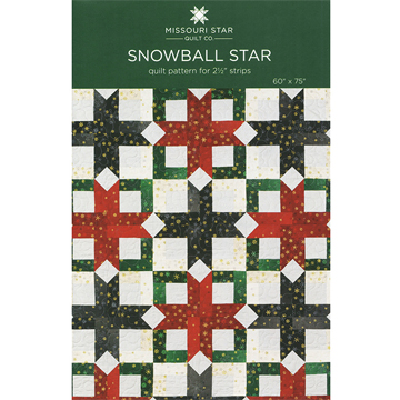 Snowball Star Quilt Pattern for 2-1/2" Strips