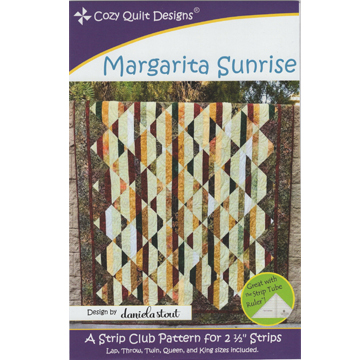 Margarita Sunrise for 2-1/2" Strips Quilt Pattern