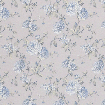 1:12, 1" Scale Dollhouse Miniature Wallpaper Blue on Grey (3 sheets)