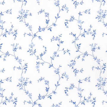 1:24, 1/2" Scale Dollhouse Miniature Wallpaper Blue on White (3 SHEETS)