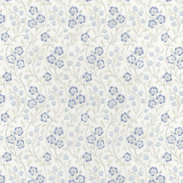 1:12, 1" Scale Dollhouse Miniature Wallpaper Blue Floral (3 sheets)