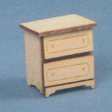 1:48, 1/4" Scale Dollhouse Miniature Furniture Kit - Victorian Nightstand Q302