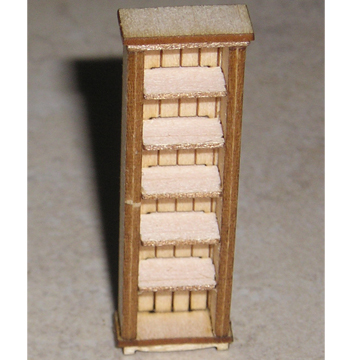 1:48, 1/4" Scale Dollhouse Miniature Furniture Kit Tall Bookcase Signature Series